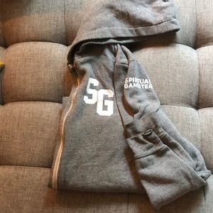 Spiritual gangster zip up hoodie